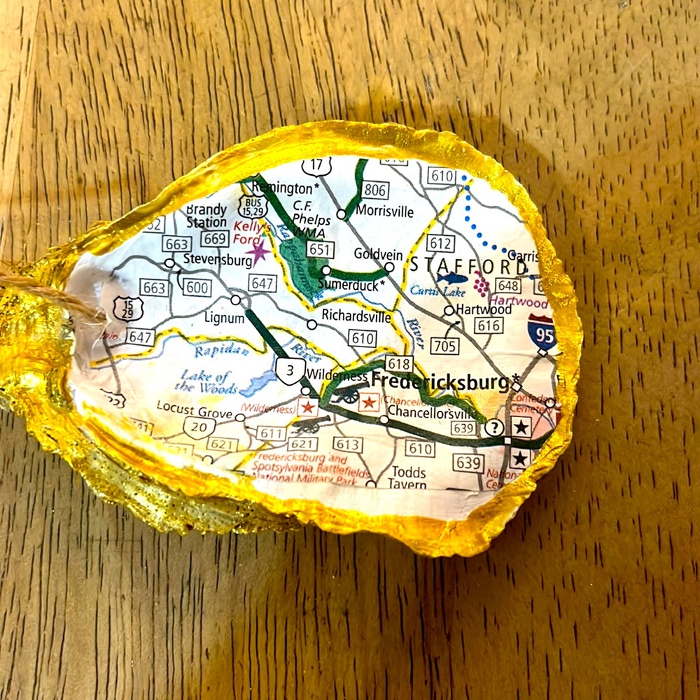 Made to Order Map Ornaments